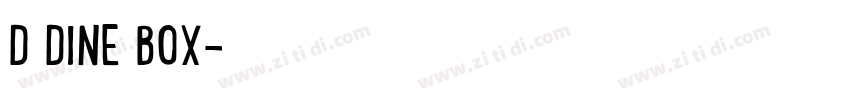 D DINE BOX字体转换